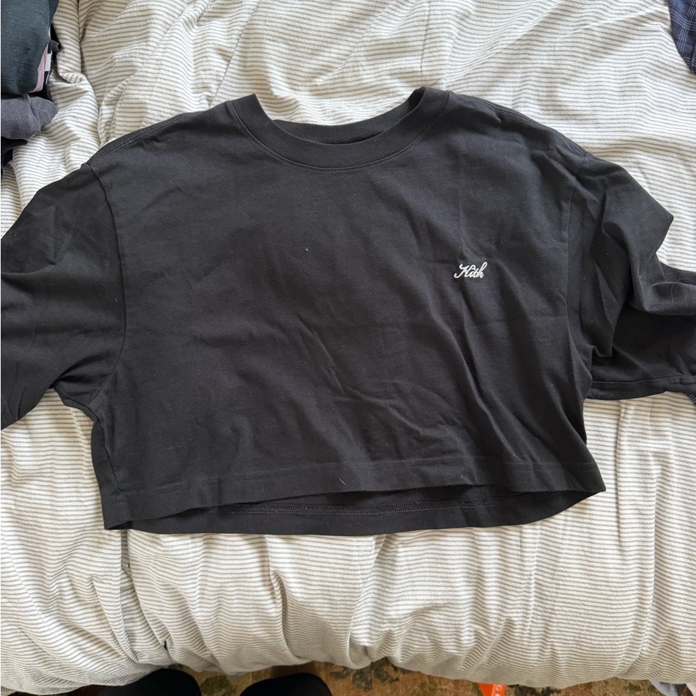 Kith Black Cropped T-Shirt